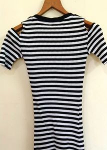 Black And White Body-con Dress
