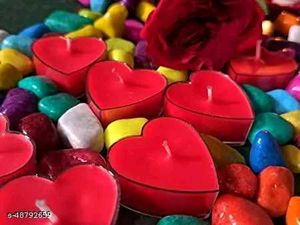 6 Heart shape special Candles for this Season