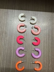 Colorful Hoop Earring Set