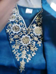 Elegant Teal Kurta Set with Dupatta