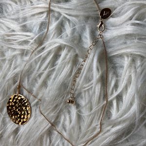 Lovisa Singapore Hammered Pendant Necklace