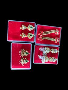 Set of 4 Traditional Earrings