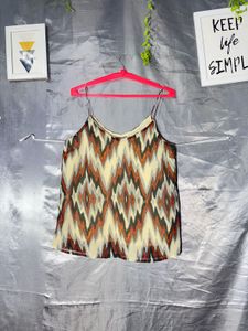 VERO MODA Stylish Geometric Print Cami Top