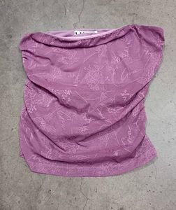 Lilac Lace Strapless Top