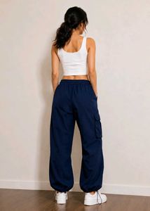 Navy Blue Cargo Pants