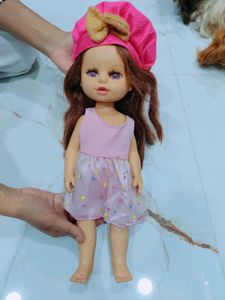 Cute Doll with Pink Hat