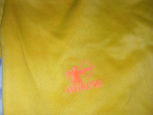 Men's Yellow Arrow Sports Shorts