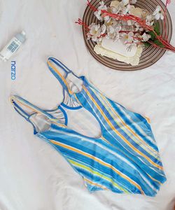 Striped One-Piece Swimsuit