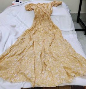 yellow cotton maxi dress