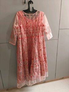 Elegant Pink Kurta Set with Jacket