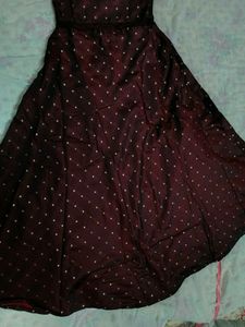 Elegant Maroon Embellished Ethnic Gown