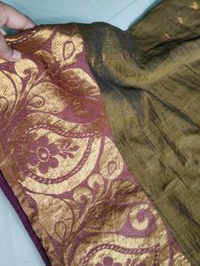 Cotton Blend  Pattu Saree