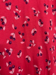 Jockey Pink Cherry Printed Sleep Dress