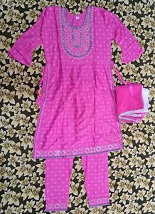 Nyra Cut Kurta Set in Pink Color