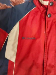 Men's Red &amp; Navy Colorblock Jacket