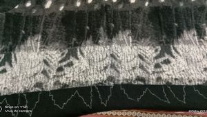 Elegant Black &amp; White Embroidered Kurti