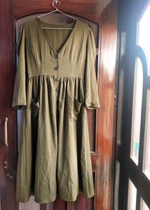 Olive Green Dress