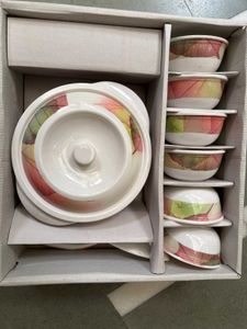 🆕Serving Bowl Set with Lids and Spoons