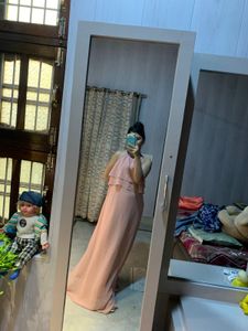 (SALE***)Pretty Peach Backless Dress🎀🦋