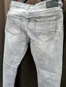 Grey Wash Denim Jeans