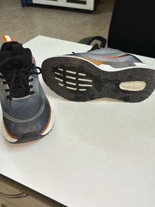 Forca Stylish Grey &amp; Orange Sneakers