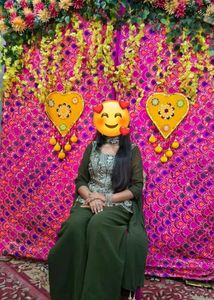 Elegant Green top Palazzo Set with Dupatta