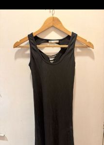 Black Strappy  Back Maxi Dress