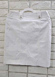 Elle White Skirt