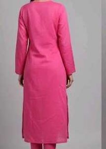 Baby pink kurti for women