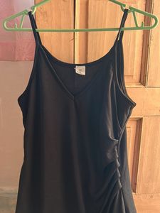 Black slit Cut dress|fits Till 38 Bust