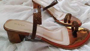 Mochi Bronze Heels
