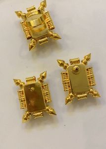 NewvVintage Crystal &amp; Gold Stud Earrings &amp; Ring