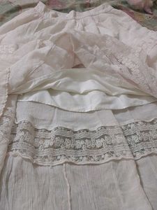 Boho Lace Tiered Midi Skirt