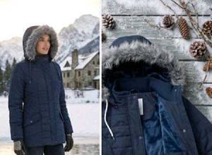 Cozy Navy Blue Winter Parka