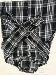 Checked Black &amp; White Shirt