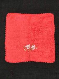 Embroidered Red super Soft microfiber handkerchief