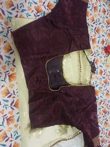 new organza saree with blouse