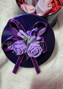 Decorative Round Tin Box with cute miniature