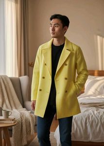 Unisex New 🌟Yellow Double-Breasted Jacket
