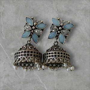 Floral Jhumka Earrings
