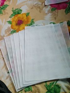 6 pieces of Plastic Canvas Sheets
