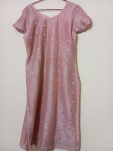 Hand Work Pink Kurti