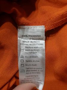 Tiered Orange Dress