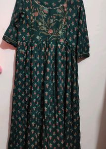 Dark Green Anarkali Kurti For Girl Or Women