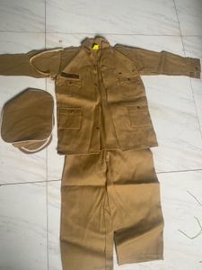 Men's Ethnic Khaki Kurta and Pants Set