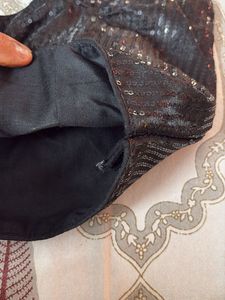 Sparkling Black Sequin Blouse size 36-40
