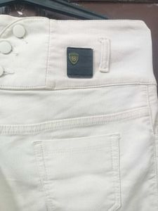 Classic White Denim Jeans