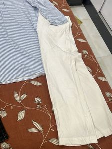 Men's Striped Kurta and Jeans Set