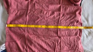 Pink Kurta with Black Printed Palazzos
