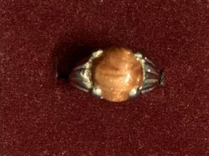 Unisex Shimmering Sunstone Ring